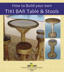 tiki bar and bar stools